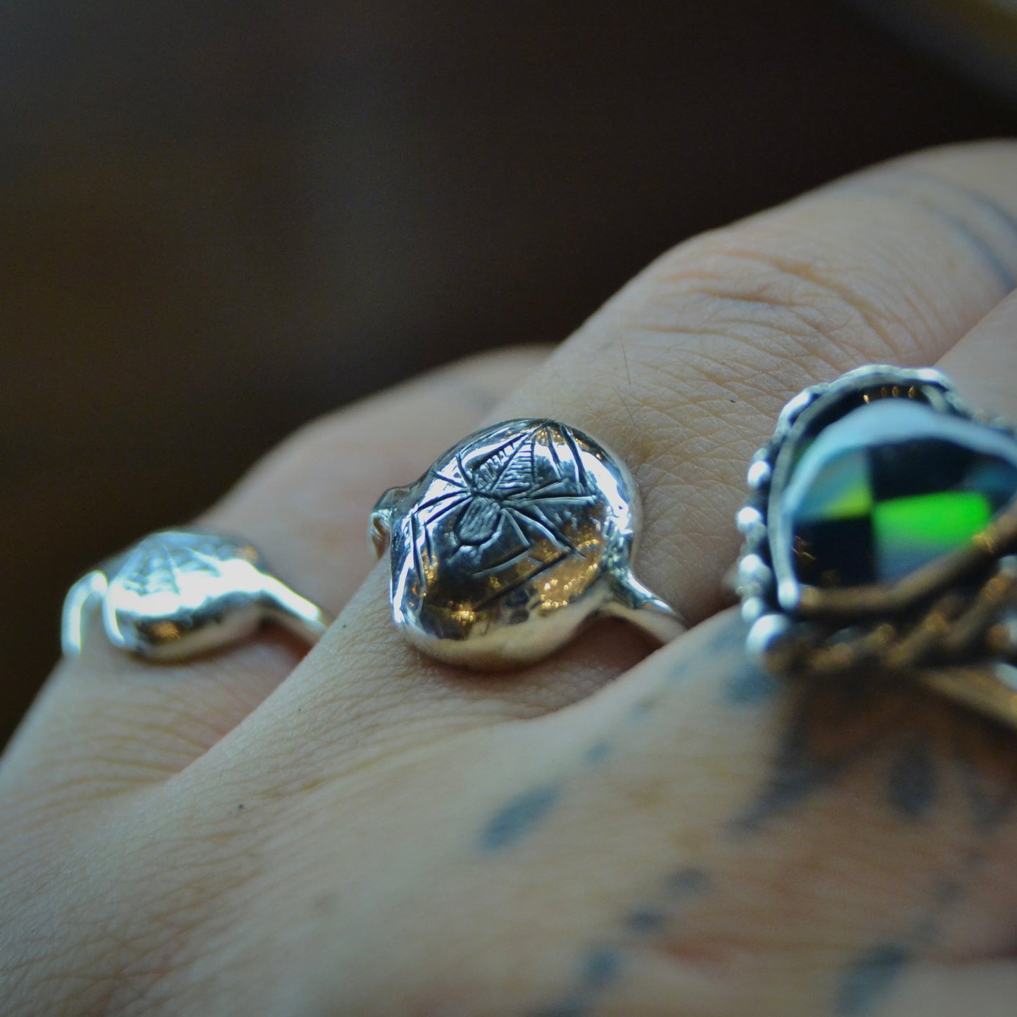 The Weaver & The Web Signet Rings