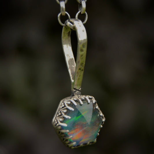 Aura Opal Doublet Necklace