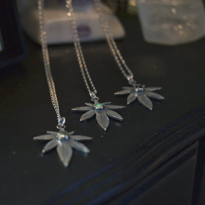 Ganja 420 .925 Sterling Silver Necklace