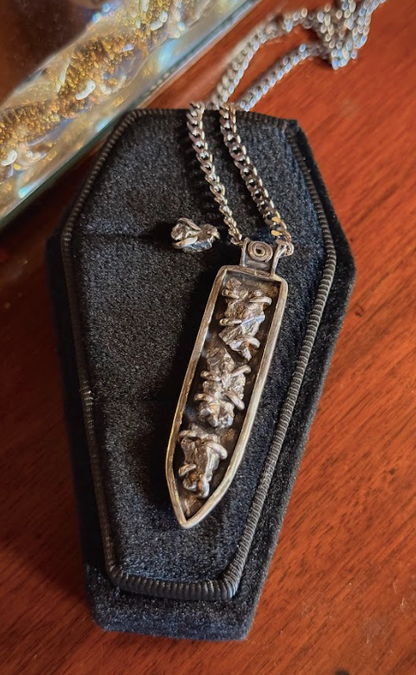Meteorite Custom Pendant and Stud Earring